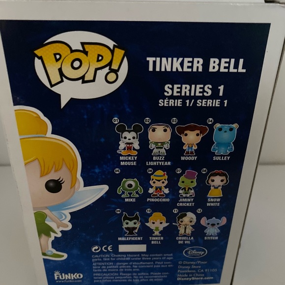 Funko Pop Vinyl Figure - Tinker Bell Disney Series 1  No 10 - Picture 2 of 4